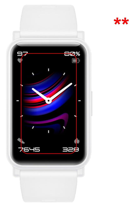 dipos Displayschutz für Honor Watch ES, transparente Oberfläche, perfekte Passform auch für die Rundungen