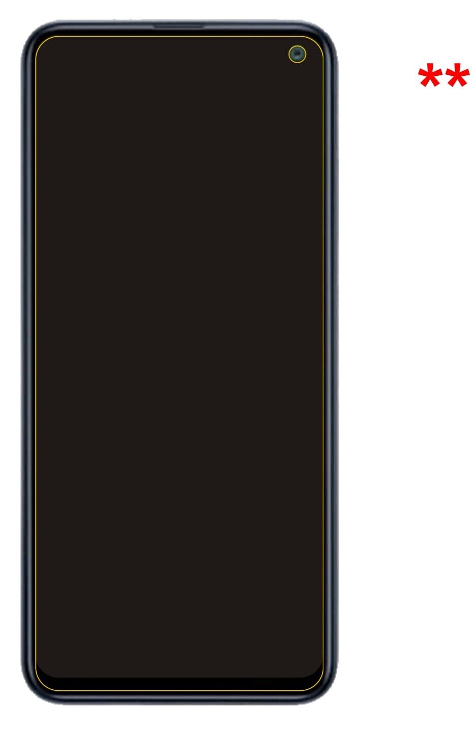 Dünne und klare Folie passend zugeschnitten für Samsung Galaxy F52 5G