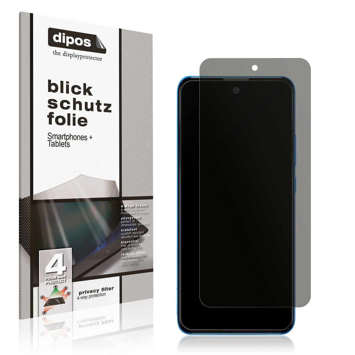 Blickschutzfolie für WALTON Primo HM7 matt Schutzfolie Privacy