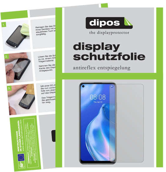 Matte Displayschutzfolie von dipos passend für Honor 30S, präziser Zuschnitt und blasenfrei montiert