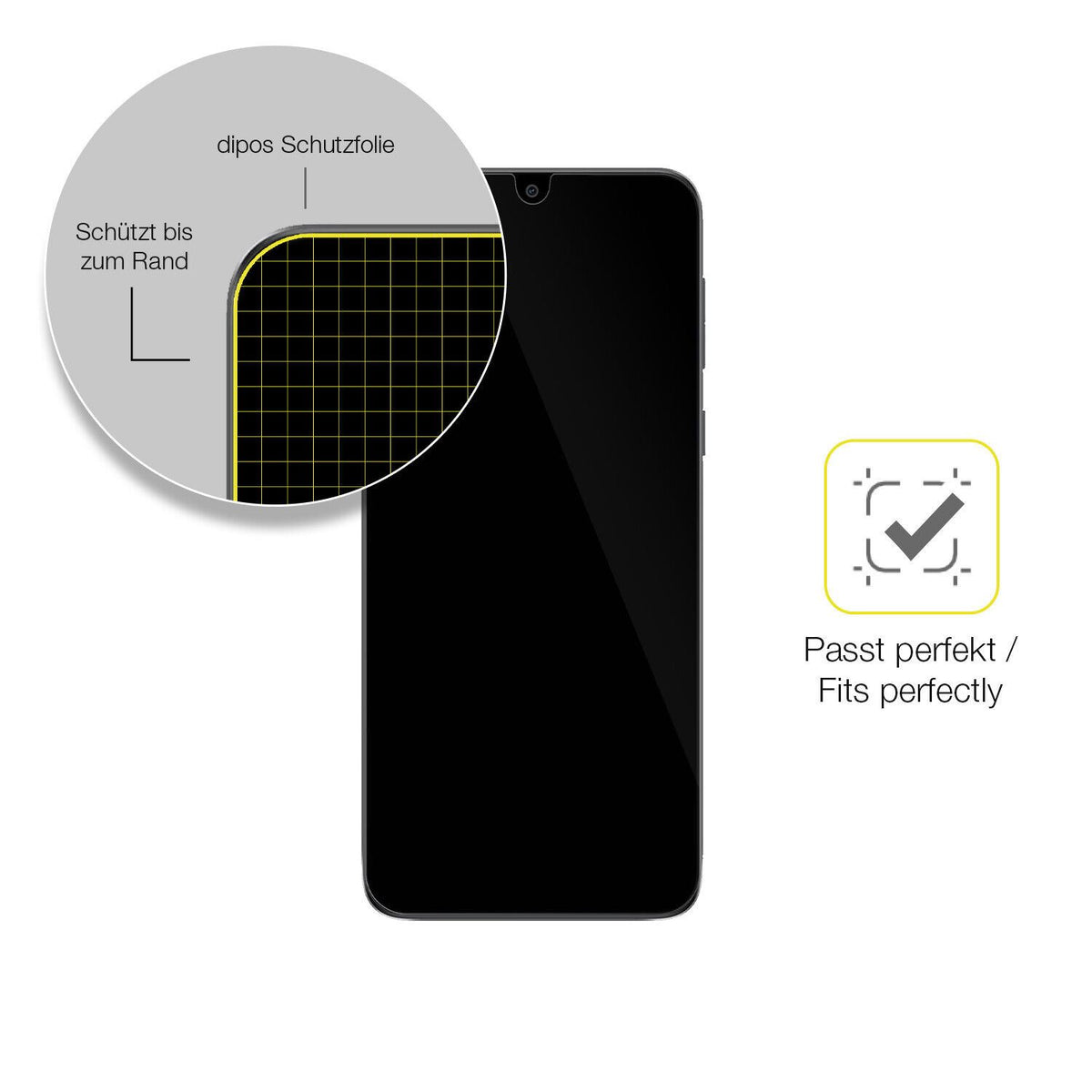 1x 3D Full Cover Schutzfolie für MOTOROLA Moto E13