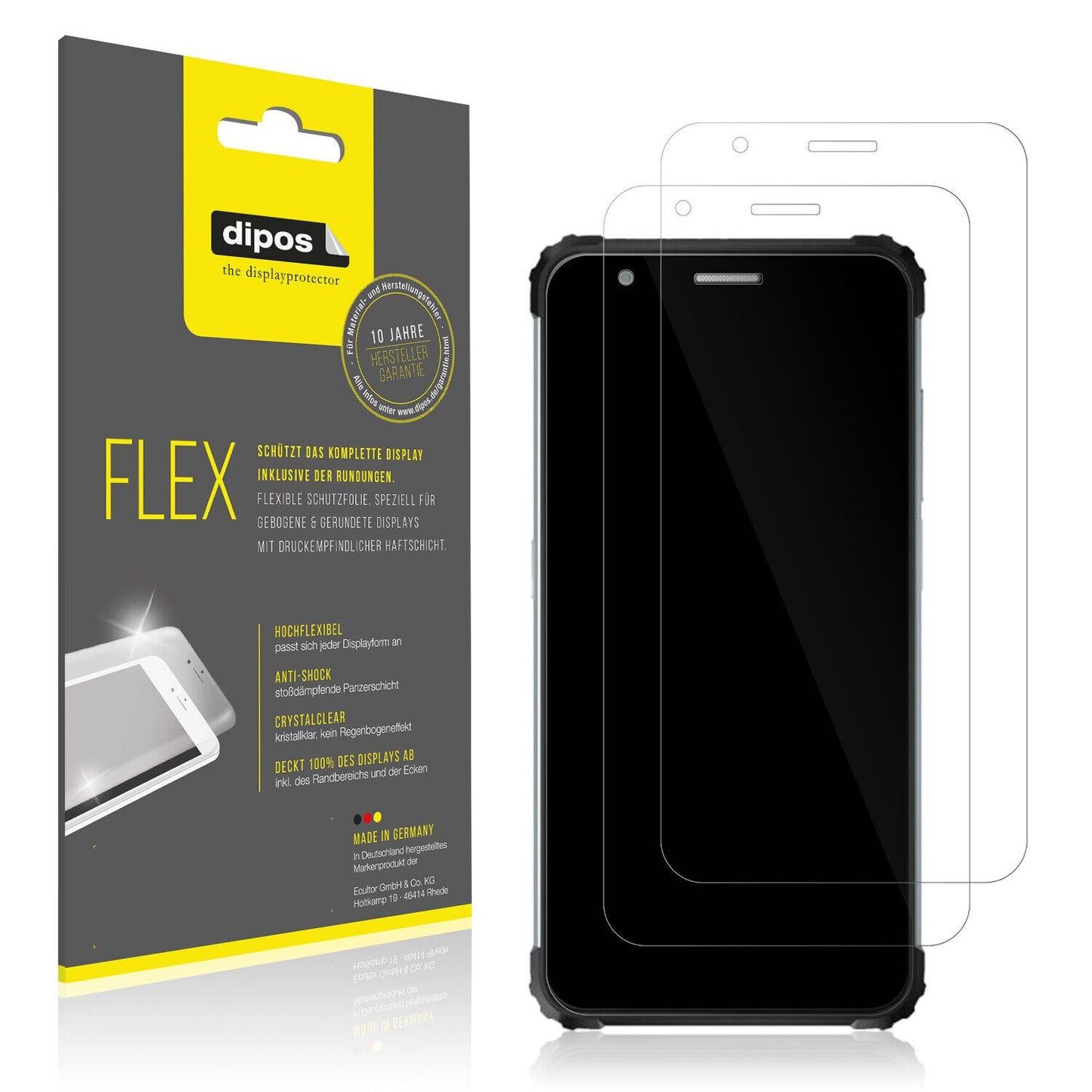 1x 3D Full Cover Schutzfolie für Blackview BV6600E