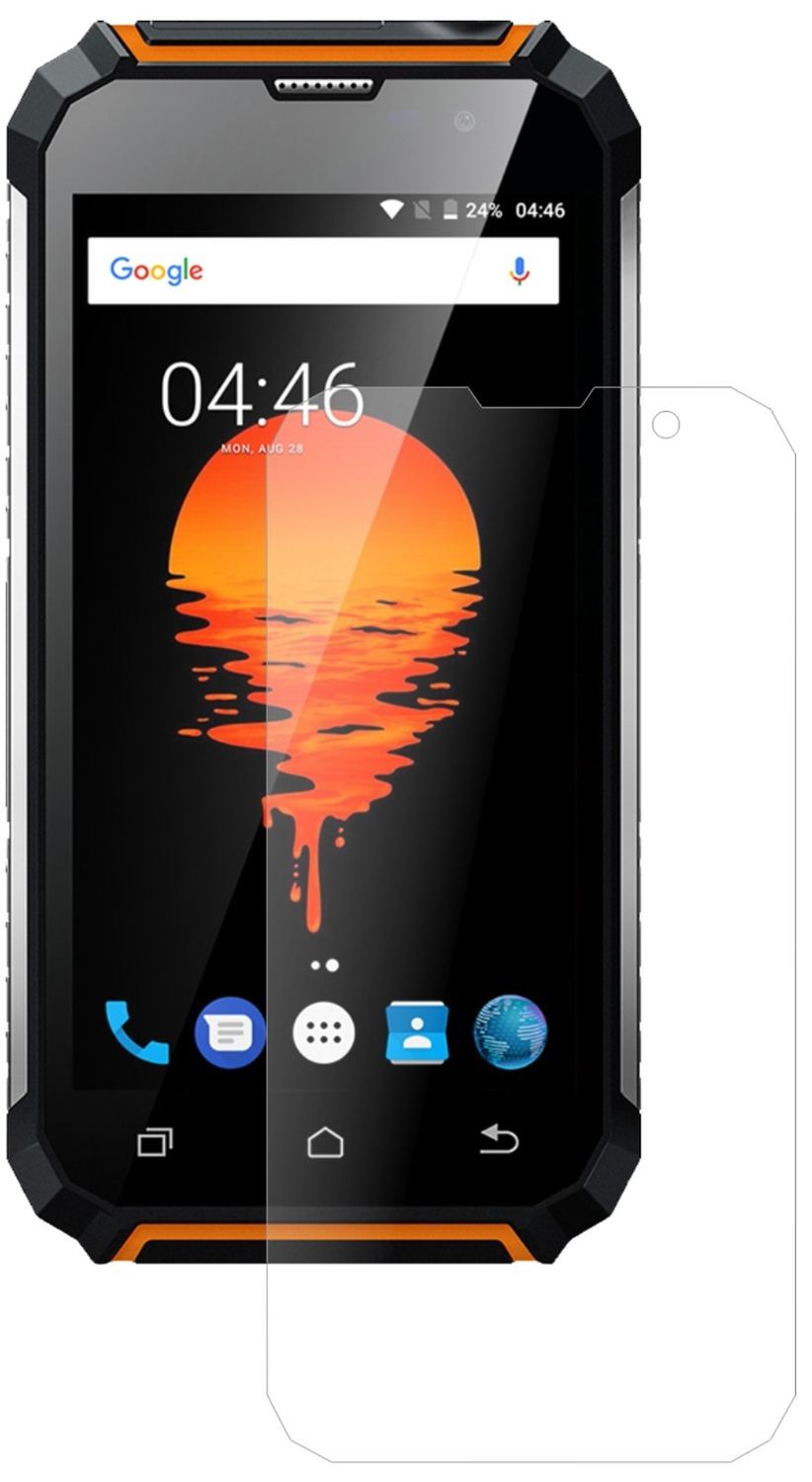 Klare Displayschutzfolie von dipos passend für Geotel G1, 9H kratzfest und blasenfrei montiert