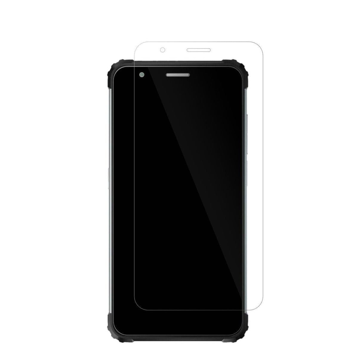 BlackviewBV6600E mit aufgebrachter dipos Displayschutzfolie, glasklare Darstellung ohne Einschränkungen