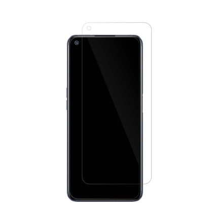 RealmeQ3T mit aufgebrachter dipos Displayschutzfolie, glasklare Darstellung ohne Einschränkungen