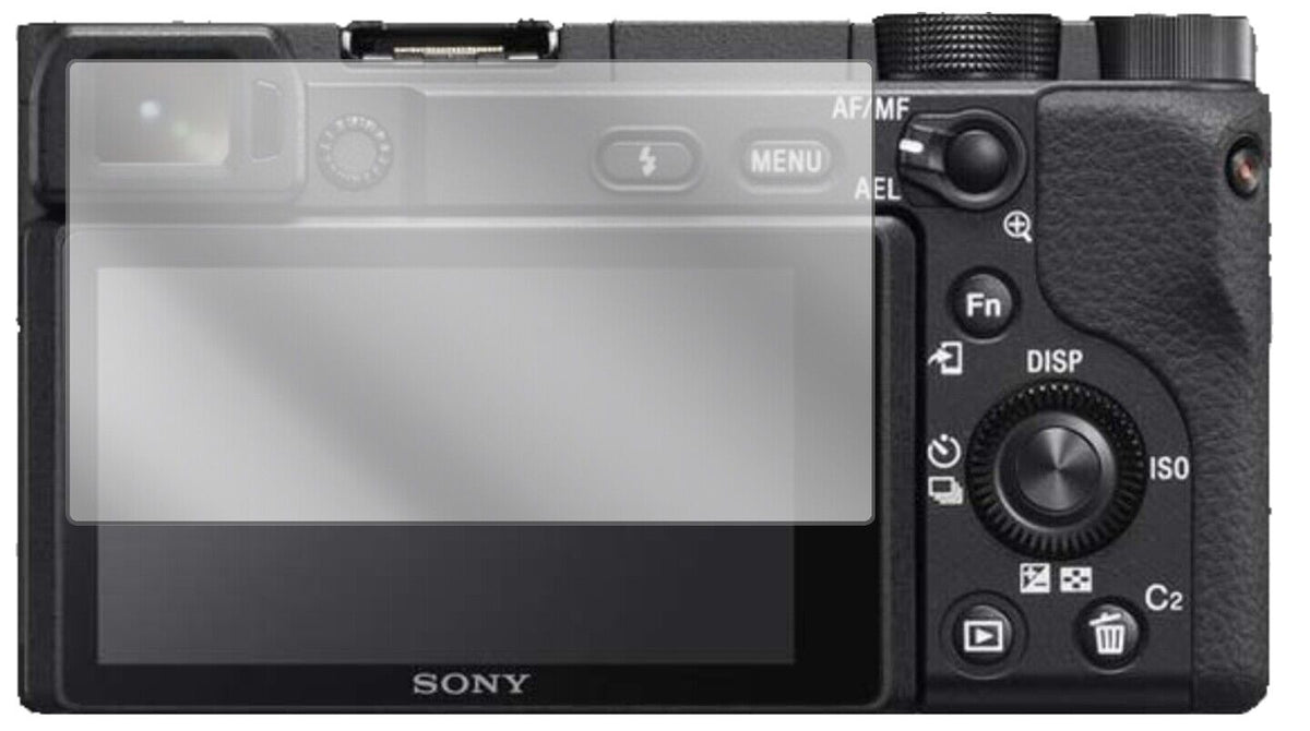 Klare Displayschutzfolie von dipos passend für Sony Alpha 6400, präziser Zuschnitt und blasenfrei montiert