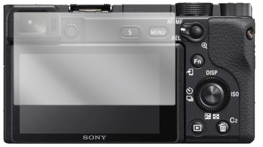 Klare Displayschutzfolie von dipos passend für Sony Alpha 6400, präziser Zuschnitt und blasenfrei montiert
