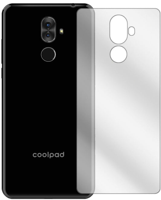 Klare Displayschutzfolie von dipos passend für Coolpad Note 8 Rückseite, präziser Zuschnitt und blasenfrei montiert