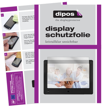 1x Schutzfolie klar für Xoro DPF 8A2 Display-Schutzfolie