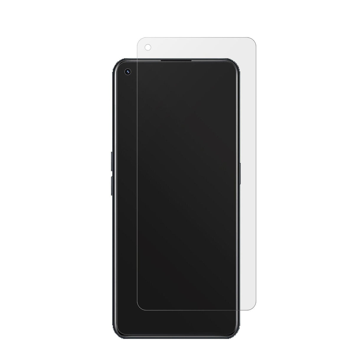RealmeGT Neo Flash version mit aufgebrachter dipos Displayschutzfolie, die lästige Fingerabdrücke minimiert