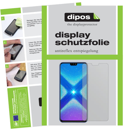 HonorView 10 Lite mit aufgebrachter dipos Displayschutzfolie, die lästige Fingerabdrücke minimiert