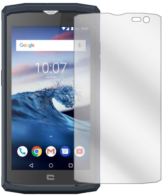 Klare Displayschutzfolie von dipos passend für Crosscall Core X3, präziser Zuschnitt und blasenfrei montiert