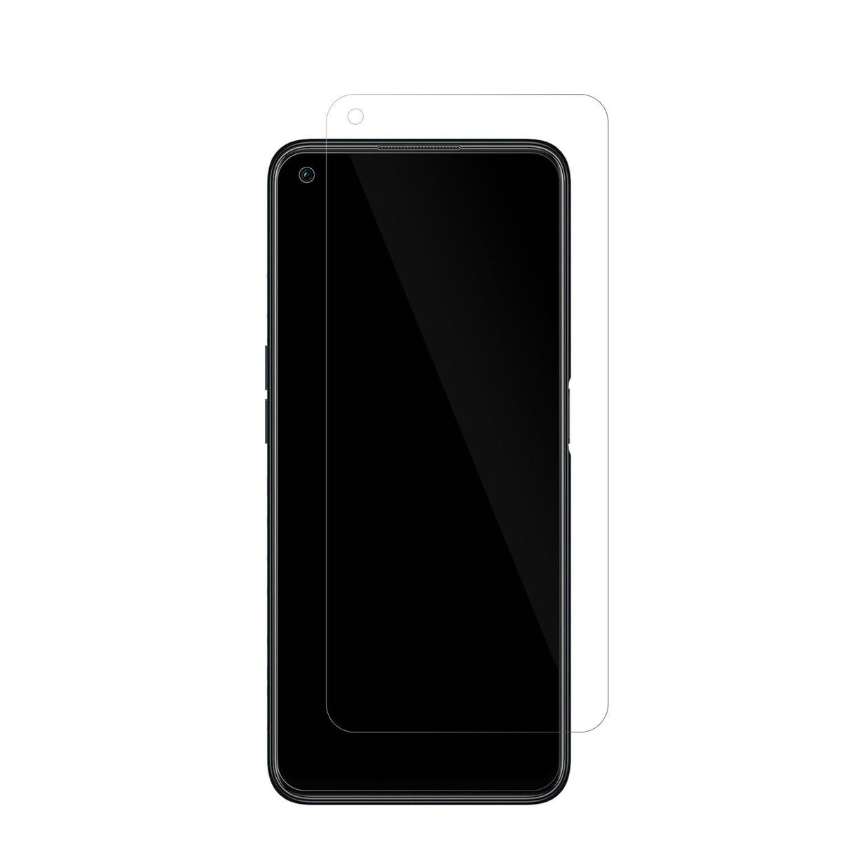 OPPOA76 mit aufgebrachter dipos Displayschutzfolie, glasklare Darstellung ohne Einschränkungen