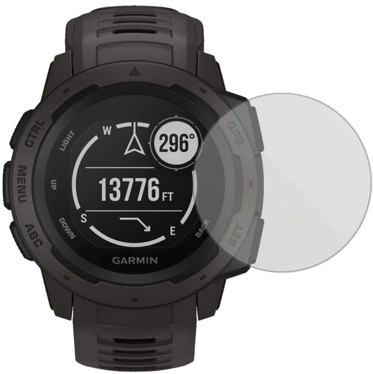 5x Schutzfolie matt für Garmin Instinct Display-Schutzfolie