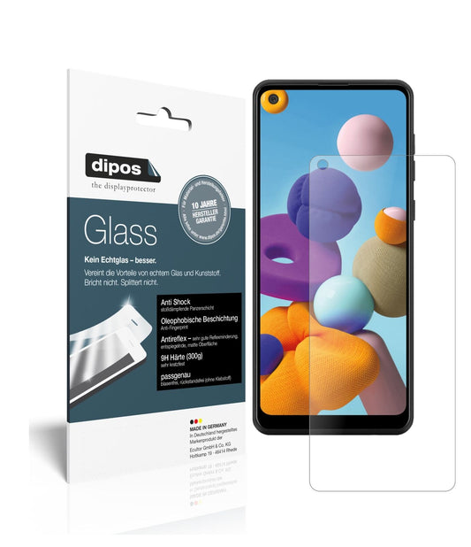 1x 9H Schutzfolie matt für Samsung Galaxy A21 Panzerfolie