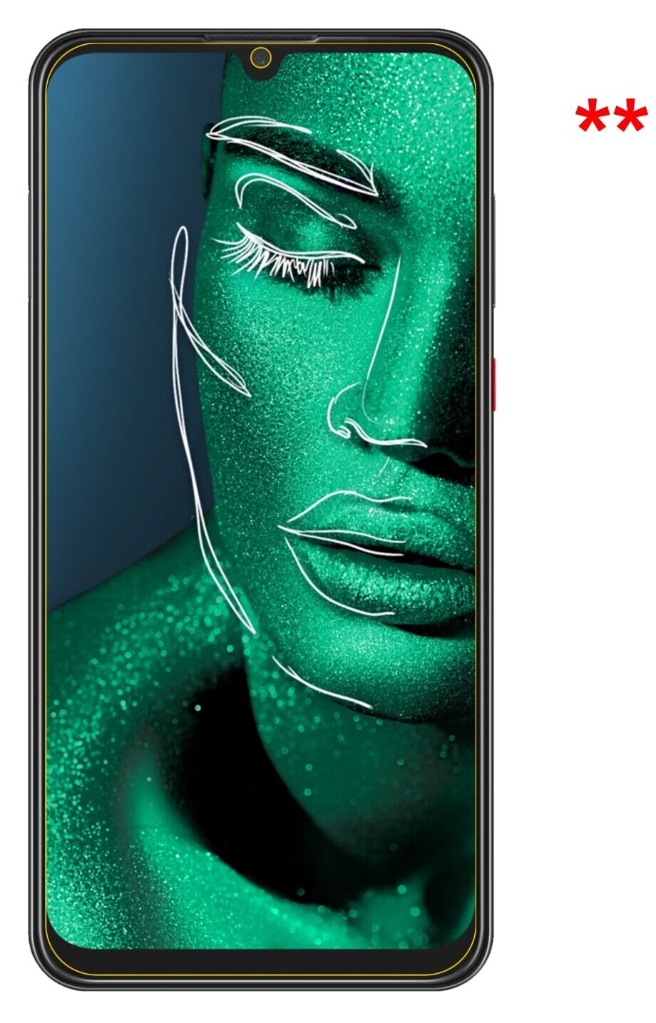 Dünne und klare Folie passend zugeschnitten für ZTE Blade V10