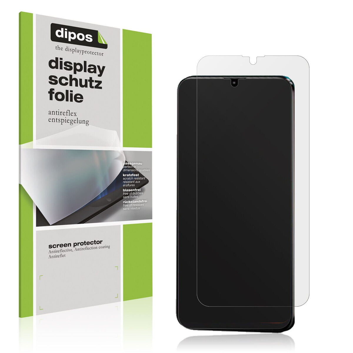 Matte Displayschutzfolie von dipos passend für WALTON Primo R9, präziser Zuschnitt und blasenfrei montiert