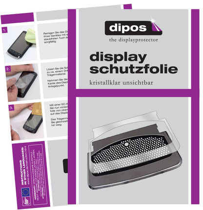 Klare Displayschutzfolie von dipos passend für SAECO Xelsis 7683 Tropfblech, präziser Zuschnitt und blasenfrei montiert