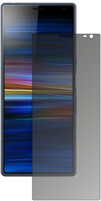 Blickschutzfolie von dipos passend für Sony Xperia 10, präziser Zuschnitt und blasenfrei montiert