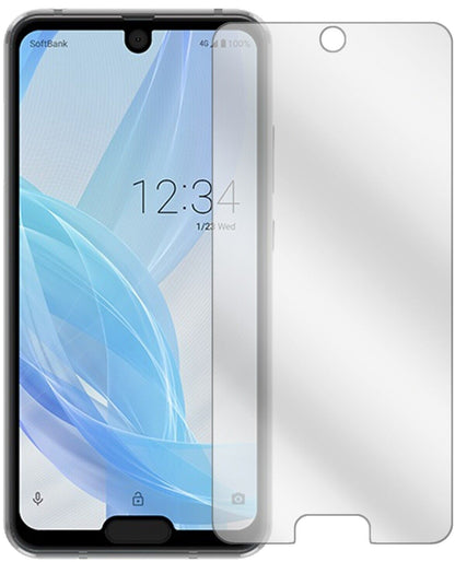 Klare Displayschutzfolie von dipos passend für Sharp Aquos R2 Compact, präziser Zuschnitt und blasenfrei montiert