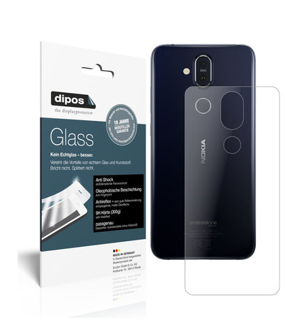 1x 9H Schutzfolie matt für Nokia 8.1 Rückseite Panzerfolie