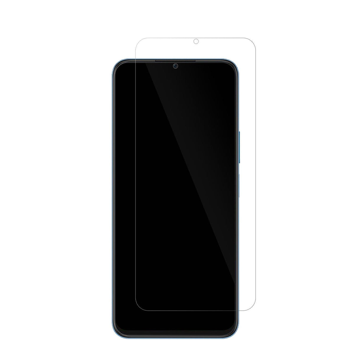HonorX8 5G mit aufgebrachter dipos Displayschutzfolie, glasklare Darstellung ohne Einschränkungen