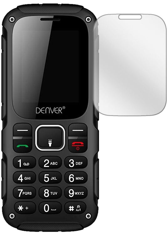 Klare Displayschutzfolie von dipos passend für DENVER WAS-18110M, präziser Zuschnitt und blasenfrei montiert