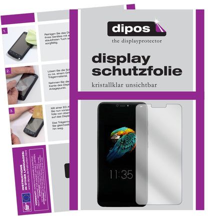 LenovoS5 Pro GT mit aufgebrachter dipos Displayschutzfolie, glasklare Darstellung ohne Einschränkungen