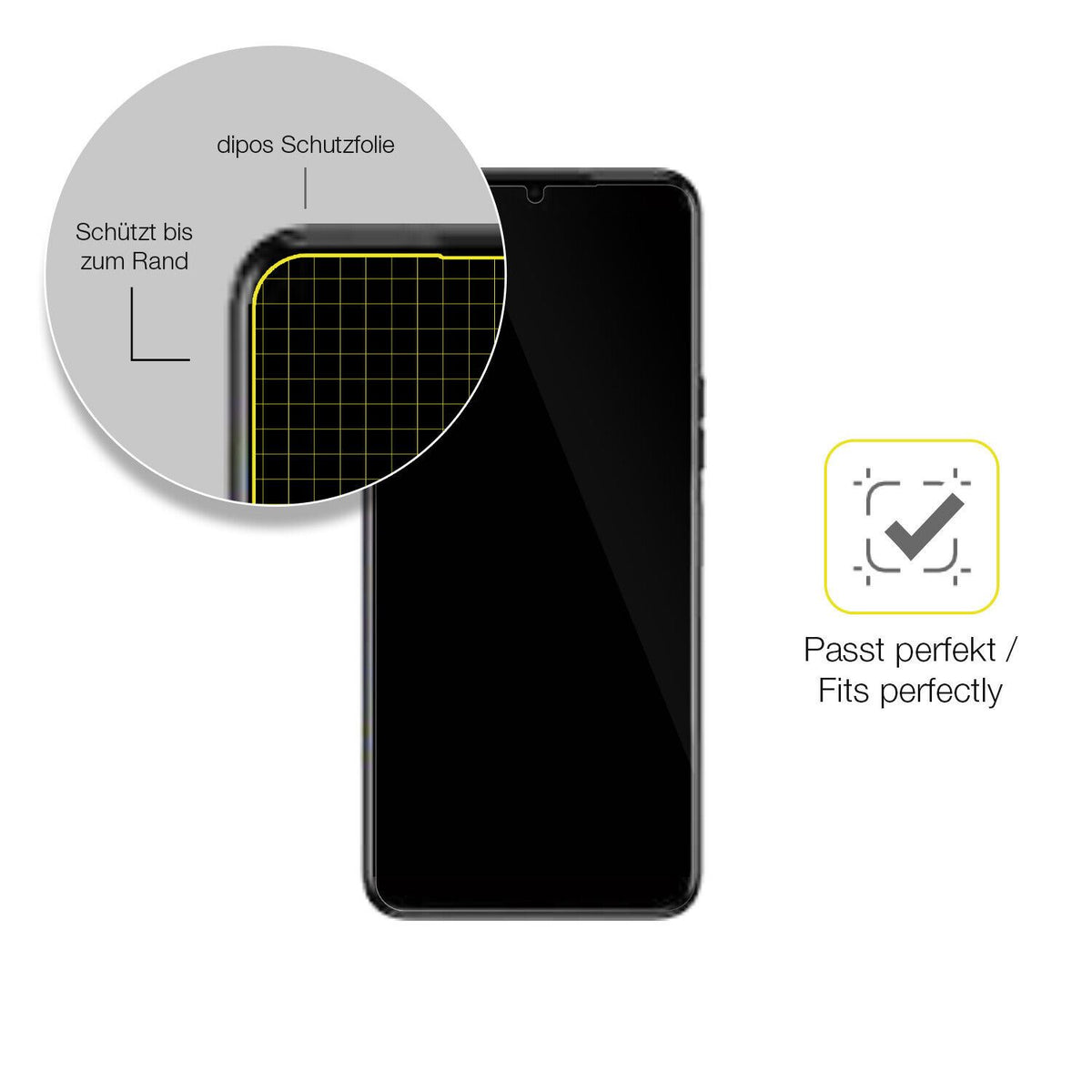 1x 3D Full Cover Schutzfolie für Tecno Spark 9T