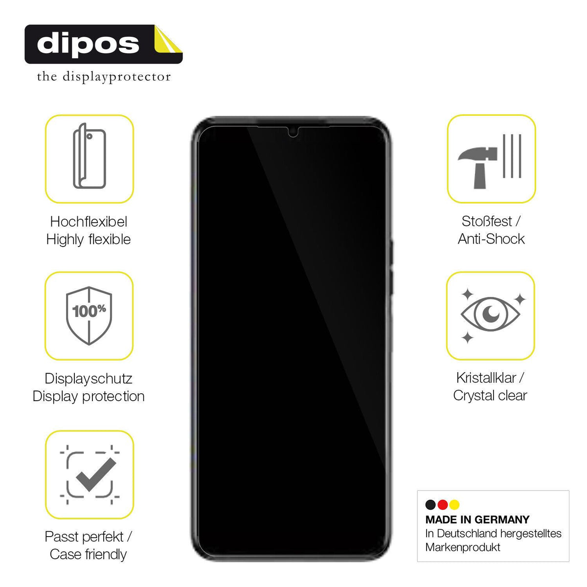 1x 3D Full Cover Schutzfolie für Tecno Spark 9T