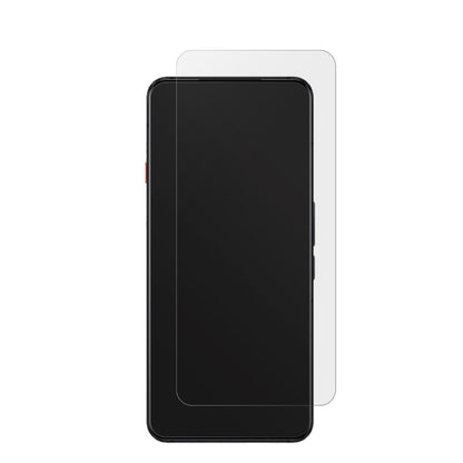 NUBIARed Magic7S Pro mit aufgebrachter dipos Displayschutzfolie, die lästige Fingerabdrücke minimiert