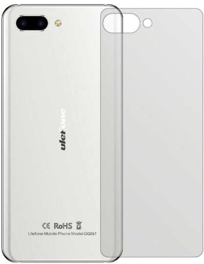 Matte Displayschutzfolie von dipos passend für Ulefone T2 Pro Rückseite, präziser Zuschnitt und blasenfrei montiert