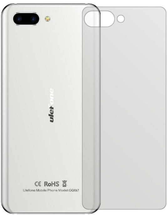 Matte Displayschutzfolie von dipos passend für Ulefone T2 Pro Rückseite, präziser Zuschnitt und blasenfrei montiert