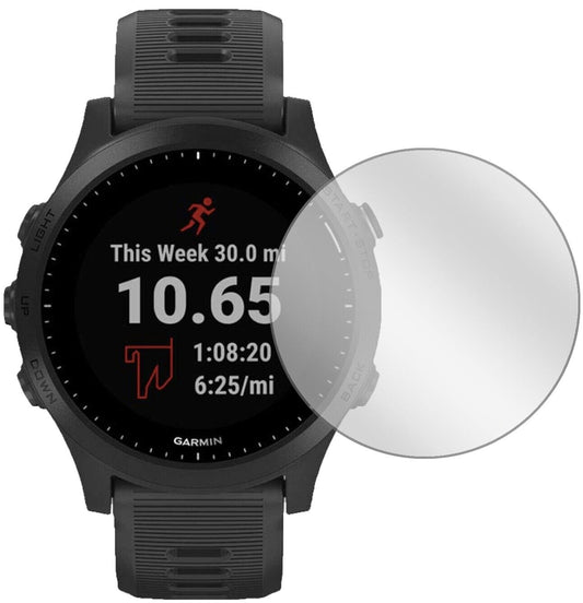 Klare Displayschutzfolie von dipos passend für Garmin Forerunner 245 Music, präziser Zuschnitt und blasenfrei montiert
