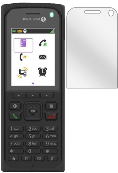 Klare Displayschutzfolie von dipos passend für Alcatel 8262, präziser Zuschnitt und blasenfrei montiert