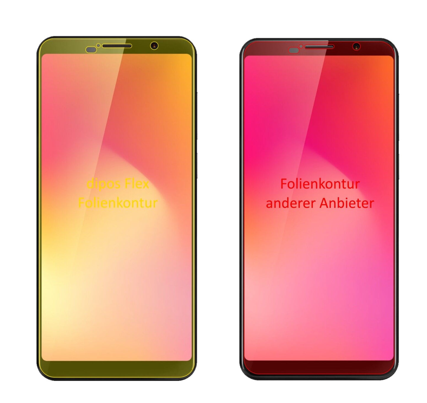 2x 3D Full Cover Schutzfolie für Cubot Power