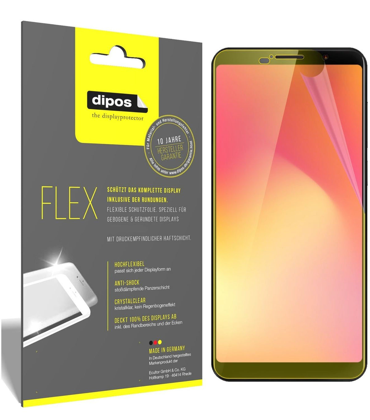 2x 3D Full Cover Schutzfolie für Cubot Power
