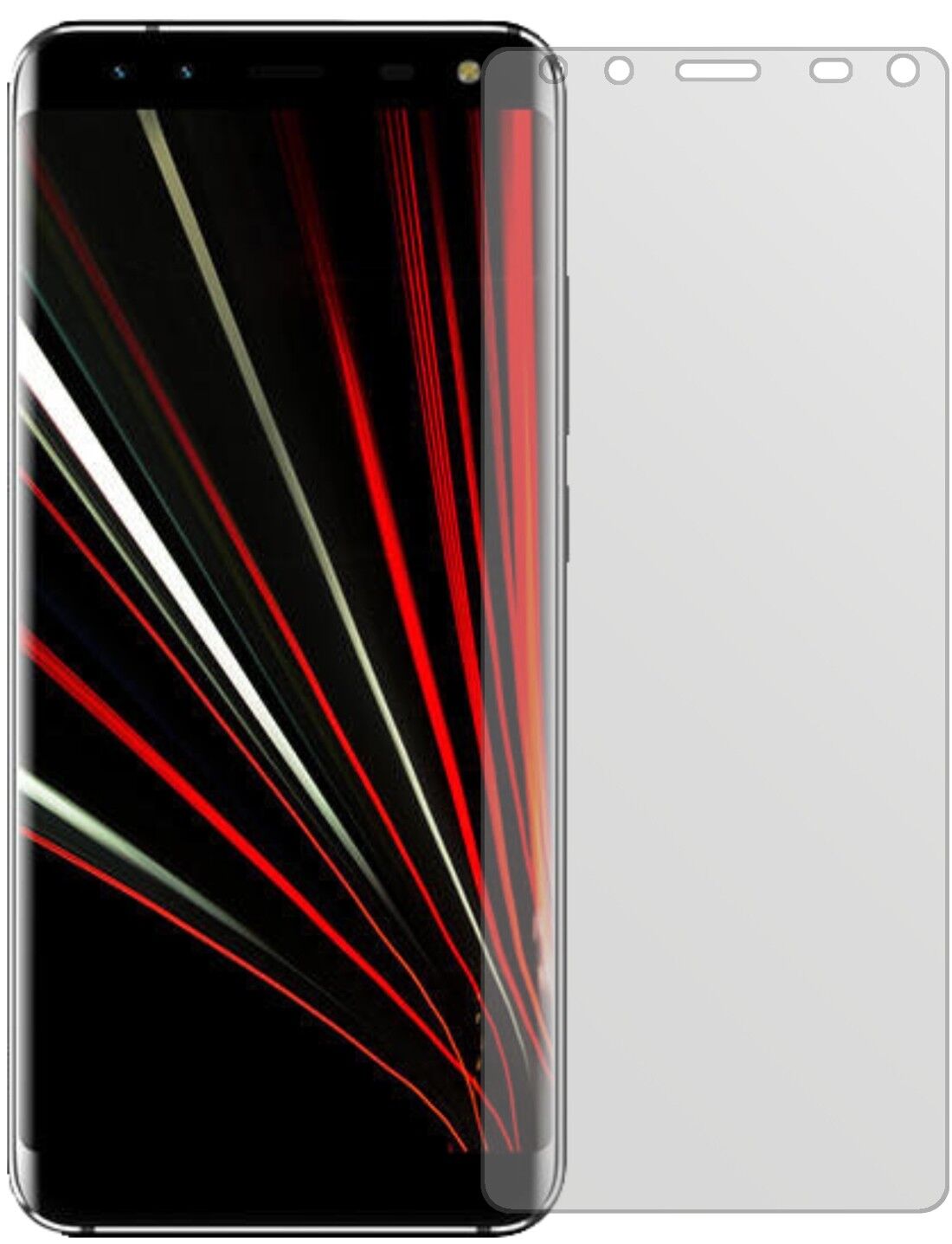 Matte Displayschutzfolie von dipos passend für Leagoo S8, präziser Zuschnitt und blasenfrei montiert
