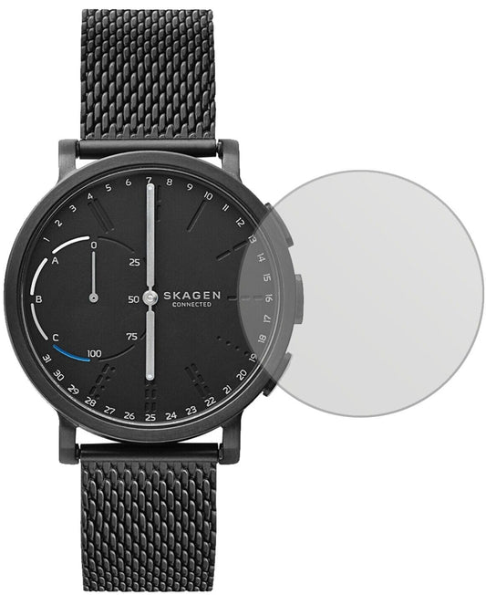 Matte Displayschutzfolie von dipos passend für Skagen Hagen Connected, präziser Zuschnitt und blasenfrei montiert