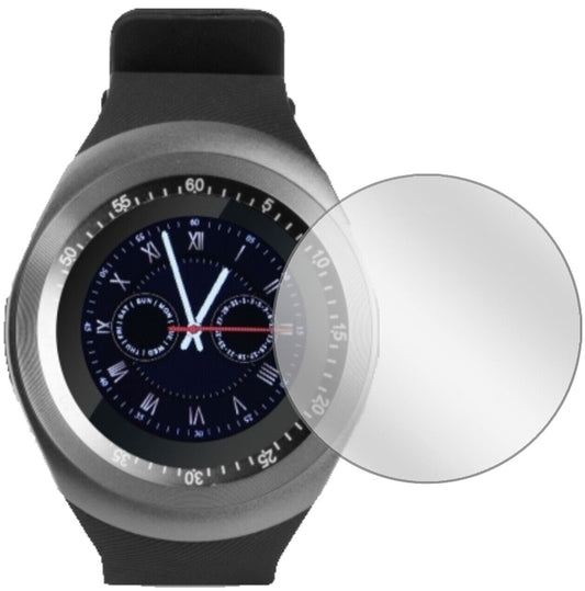 Klare Displayschutzfolie von dipos passend für TrendGeek TG-SW1 Smartwatch, präziser Zuschnitt und blasenfrei montiert