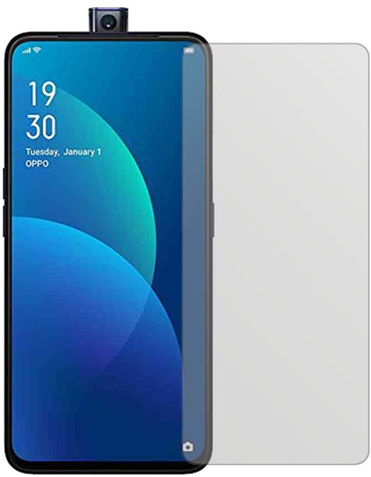 OppoF11 Pro mit aufgebrachter dipos Displayschutzfolie, die lästige Fingerabdrücke minimiert