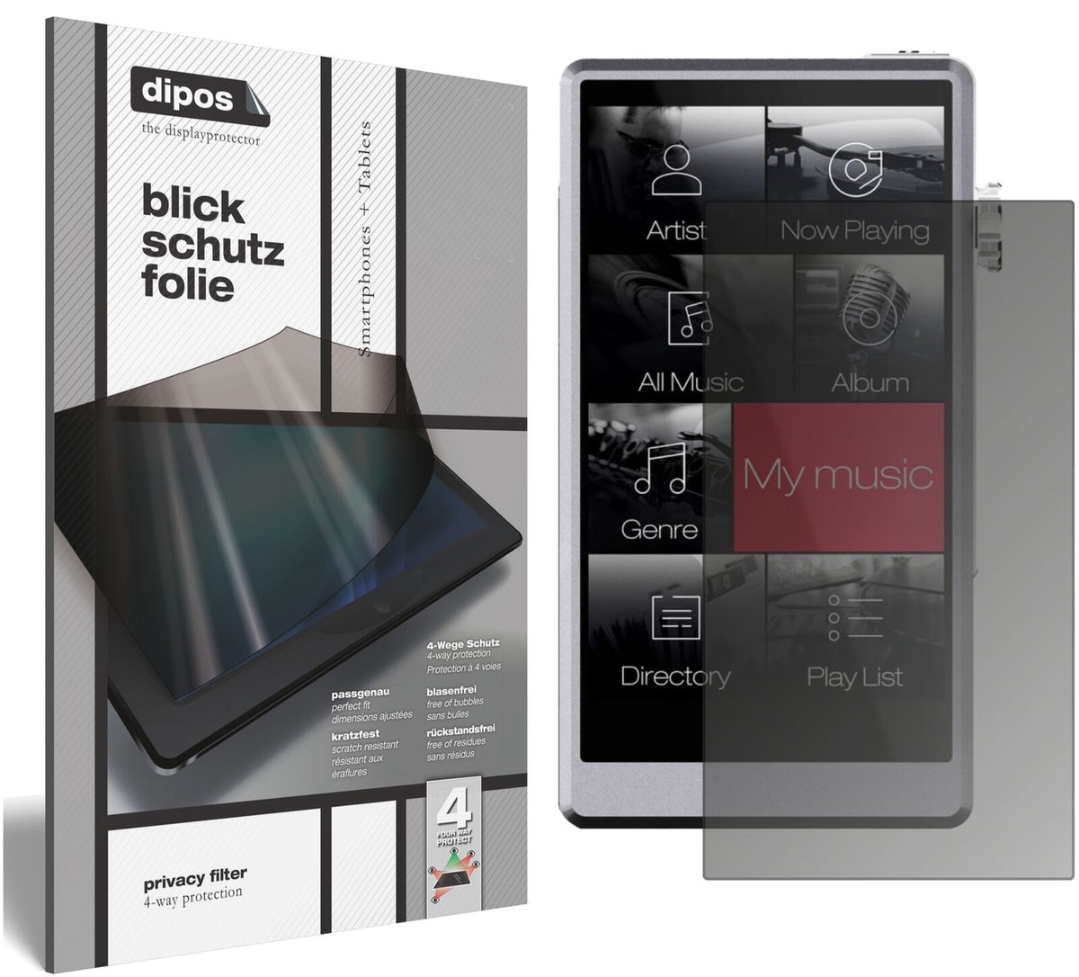 Blickschutzfolie für iBasso DX150 matt Schutzfolie Privacy