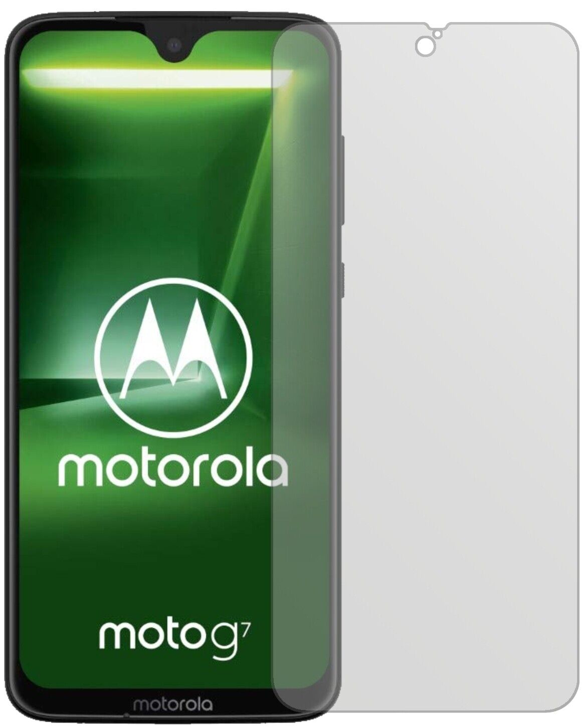 Matte Displayschutzfolie von dipos passend für Motorola Moto G7, präziser Zuschnitt und blasenfrei montiert