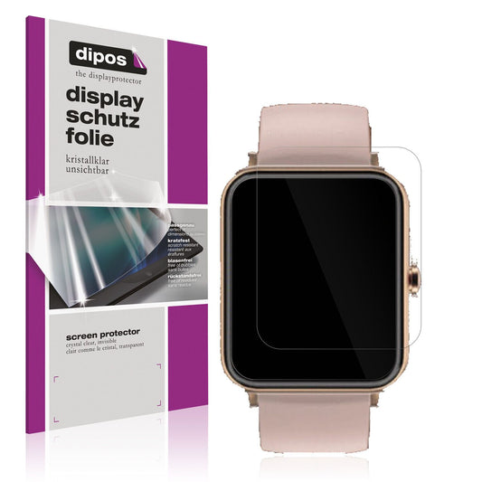 Klare Displayschutzfolie von dipos passend für Noise Colorfit Pro 3 Assist, präziser Zuschnitt und blasenfrei montiert