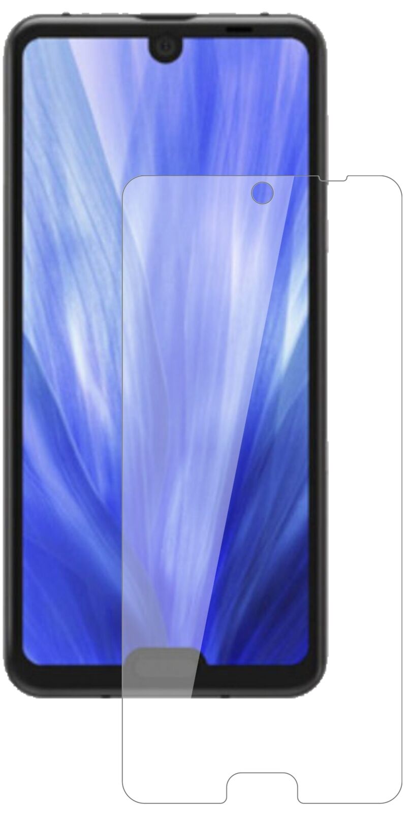 1x 9H Schutzfolie für Sharp Aquos R3 Panzerfolie