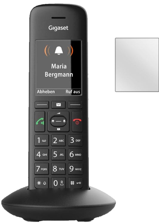 Klare Displayschutzfolie von dipos passend für Gigaset C570A, präziser Zuschnitt und blasenfrei montiert