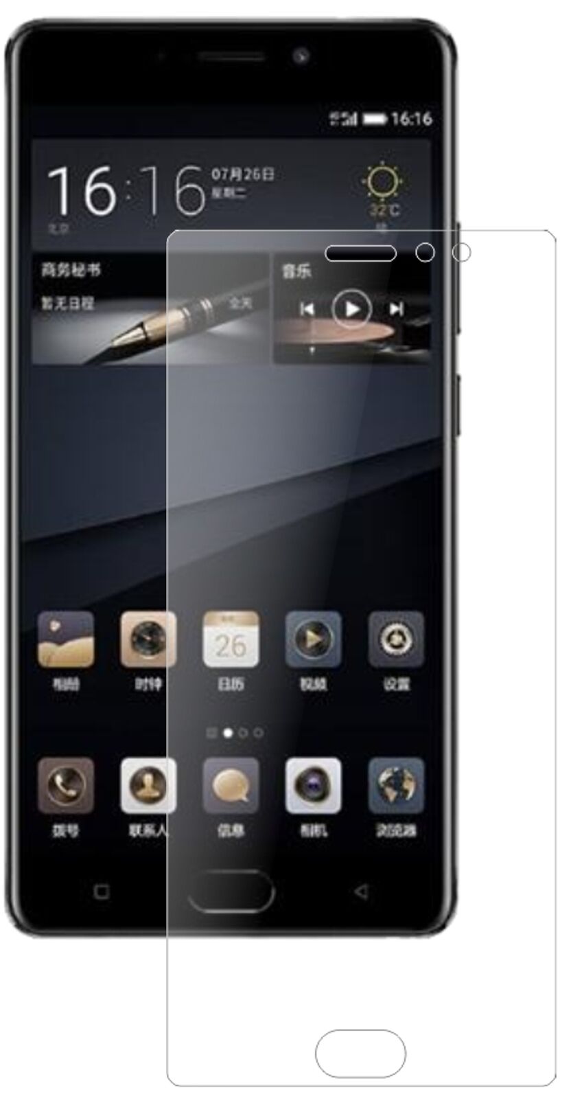1x 9H Schutzfolie matt für Gionee M6S Plus Panzerfolie