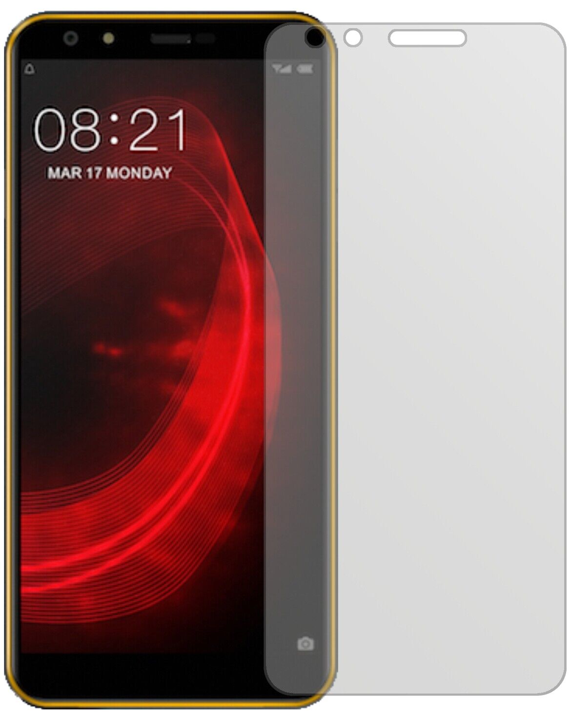 Matte Displayschutzfolie von dipos passend für Nubia N2 Lite, präziser Zuschnitt und blasenfrei montiert