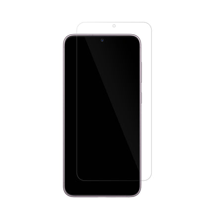 SamsungGalaxy S23 Plus mit aufgebrachter dipos Displayschutzfolie, glasklare Darstellung ohne Einschränkungen