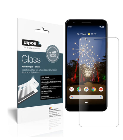 1x 9H Schutzfolie matt für Google Pixel 3a Panzerfolie